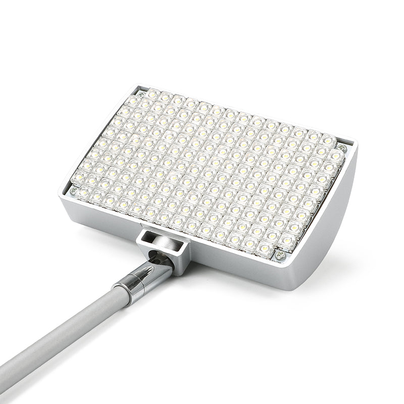 high density LED array display spotlight head front view