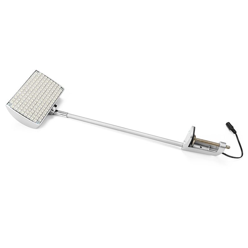 adjustable LED display spotlight with aluminum clamp mount full view