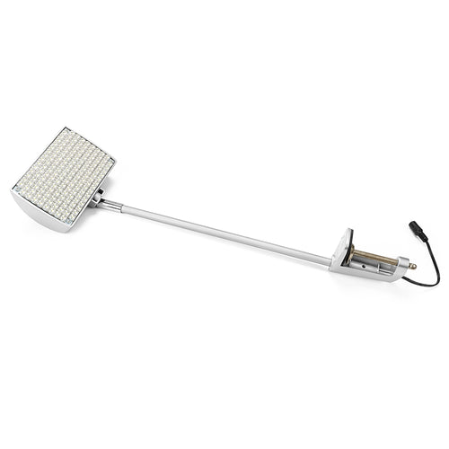 adjustable LED display spotlight with aluminum clamp mount full view