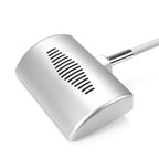 clamp on LED display spotlight angled view aluminum body