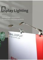 Display lighting fixture with 'Global Display' branding against a gray background