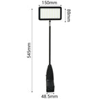 Black arm light size