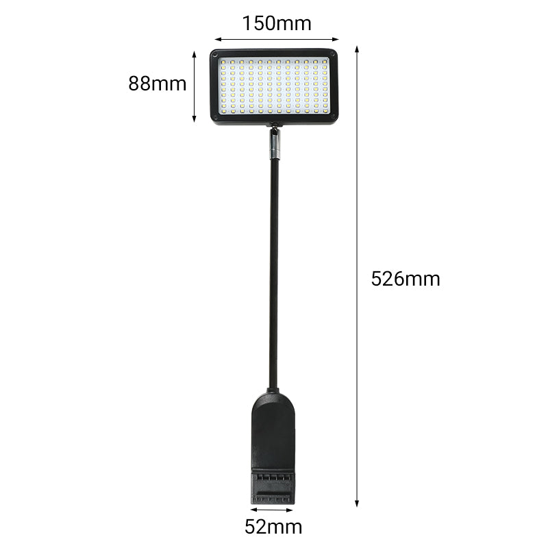 25W LED exhibition arm light black ETL listed trade show