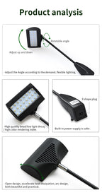 8-shape plug base of trade show LED accent flood light