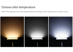 Tunable color temperature LED flood light – 3000K warm to 7000K cool white