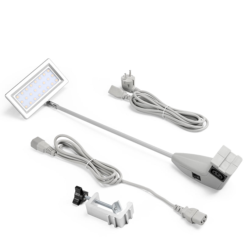 21W Linkable Arm Light Silver with Clamp