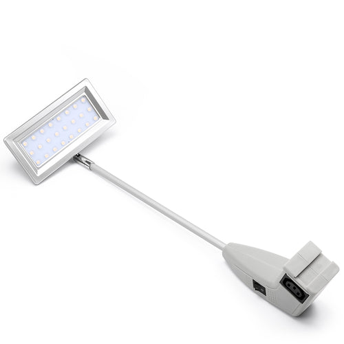 21W Linkable Arm Light Silver with Clamp