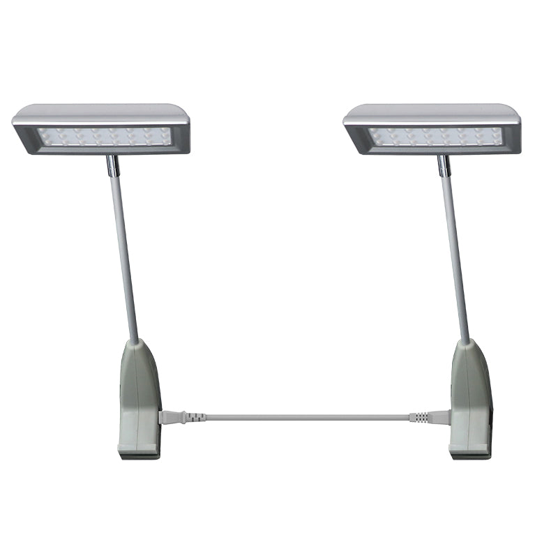 21W Linkable Arm Light Silver with Clamp