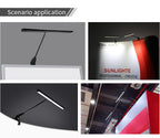 16W LED booth spotlight tri-color clamp mount