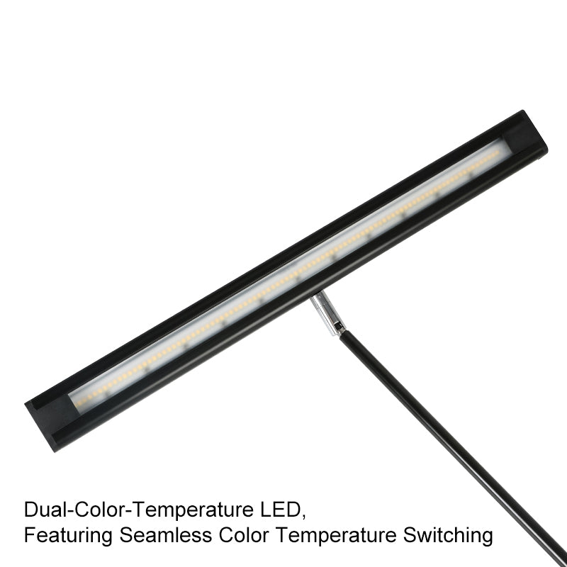 Luminaria LED de brazo de 25W con triple CCT para ferias y exposiciones – Interruptor de 3 colores, CRI90+, listado UL/ETL
