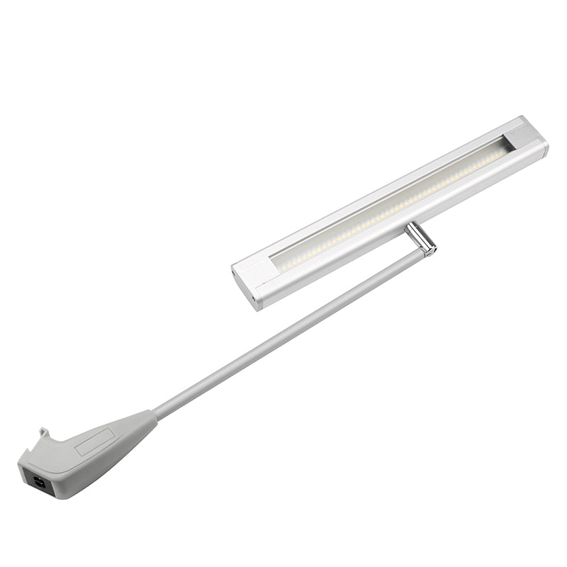 16W LED display arm light available in 3 color temperatures for trade show booth