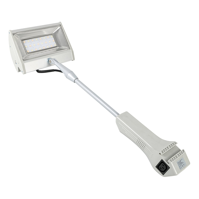 LED display arm light head detail – 50W exhibition booth light with 60° beam angle and aluminum housing