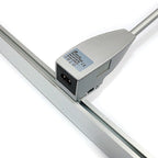 Linear light mounting clip for fabric lightboxes – aluminum track slider trade show hardware